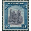 Cyprus 1928 45pi violet & blue SG131 unused