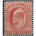 Falkland Islands 1904 SG44 1d Vermillion Mounte...