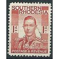 Southern Rhodesia 1937 SG41 1d Scarlet Very Fin...