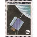 NICARAGUA, SPACE, Intelsat, black 1981, C$0.50