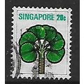 SINGAPORE 1973 FLOWERS & PLANTS 20c LICUALA GRA...