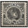 Newfoundland 1894 SG59 1/2c Black Mounted Mint ...