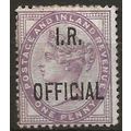 1882 O3 1d Lilac Inland Revenue Official Very F...