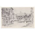 High Street Ludlow Shropshire Sketch Postcard