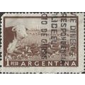 ARGENTINA, MAMMAL, Ganaderia, brown 1954, 1peso