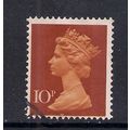 GB 1971 QE2 10p Orange Brown Machin 2Bs SG X885...