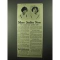 1922 Pepsodent Toothpaste Ad - More Smiles Now