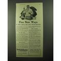 1922 Pepsodent Toothpaste Ad - Five New Ways