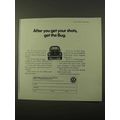 1971 Volkswagen Bug Ad - After You Get Your Shots