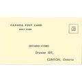 Canada Blank Post Card MINT Ontario Hydro REPLY...