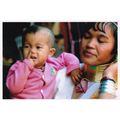 Mother and Child Chang Mai Thailand Postcard us...