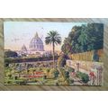 POSTCARD: ITALY - ROMA, GIARDINA VATICANO: 1925