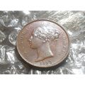 1853 Victoria half-penny.