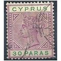 Cyprus 1896 SG41 30.Paras Violet & Green Fine U...