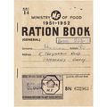 Replica 1950s Ration Book D Hudson Camberley 19...