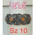 Ring Bomb Party Sz10 RBP Full Wrap Orange Ice C...