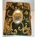 1880s Victorian Green Velvet Mirror Photo Album...
