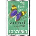 TANZANIA, BUTTERFLY, Gold Banded Forester, Offi...