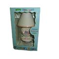 Mini Ceramic Dresser Lamp Named Lizzy.