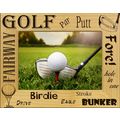 Golf Sayings Laser Engraved Wood Picture Frame ...