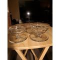 Pair Of Glass Sundae Dishes