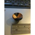 2 Coloured Hand Turned Wooden Bowl 1:12th Dolls...
