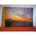 SUNSET AT THE TEIDE, TENERIFE , SPAIN used post...