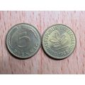 1988g 5 Pfennig Germany Coin