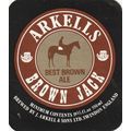 BEER BOTTLE LABEL - ARKELLS BREWERY - BROWN JAC...