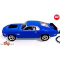 VERY RARE KEYCHAIN 70 BLUE FORD MUSTANG BOSS CU...