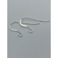 Solid .925 Sterling Silver Earring Ear Wires Fi...