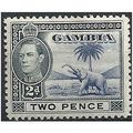 Gambia 1938 SG153 2d Blue & Black Mounted Mint ...