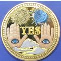 YES/NO Flip Coin. Challenge Coin. Souvenir. 15b.