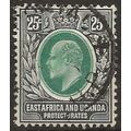 E Africa & Uganda 1907 SG41 25c Grey-Green & Bl...