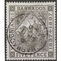 Barbados 1897 SG120 5d Olive-Brown Diamond Jubi...