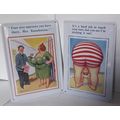 PAIR OF 50's SEASIDE HUMOUR - METAL WALL PLAQUE...