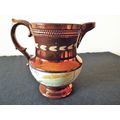 Little Gaudy Glaze Earthenware Jug Plse read de...