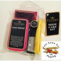 Lustro Shoe Care Kit travel pack zip up plastic...