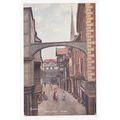 Butcher's Row Shrewsbury Art Postcard Shropshir...