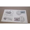 1957 Argentina FDC Cover - Steam / Diesel Locom...