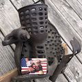 Vintage Original Cast Iron Black Hawk Corn Cob ...