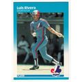 1987 Fleer Luis Rivera baseball Rookie card #33...
