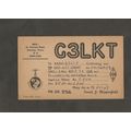 QSL Card G3LKT Ernie Chipperfield Hermit Road C...