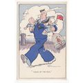Sons of the Sea Naval Comic Funny Postcard Eagl...