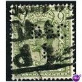 1922 SG39b 9d Pale Green Wmk R Cypher Perfin "D...