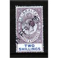 GIBRALTAR 1925 SG99a 2s REDDISH PURPLE & BLUE B...