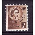 DOMINICA 1954 1/2c BROWN SG 140 U/M MINT#3