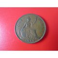 1945 GEORGE VI ONE PENNY FREE POST. AV