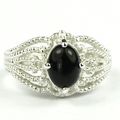 Black Onyx, 925 Sterling Silver Ladies Ladies R...