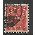 GERMANY 1921 POST HORN 3M RED & YELLOW SG 191 F...